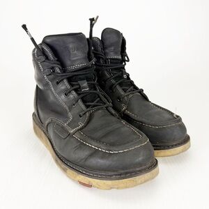 Brunt Marin Welted Boot Comp Toe Black Work Boots Shoes